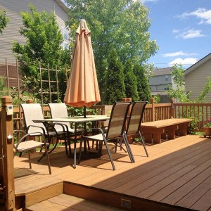 Summer garden and deck
